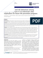 HIV Prevalence and Risk Behaviours Among Injecting Drug Users in Six Indonesian Cities Implications For Future HIV Prevention Programs