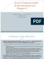 Formation of Contract - Offer and Acceptance