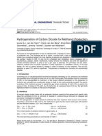 Hydrogenation of Carbon Dioxide For Methanol Production 2012 Chemical Engineering Transactions