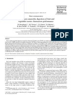 Two-Phases Anaerobic Digestion of Fruit and Vegetable Wastes: Bioreactors Performance