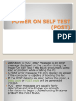 4 Power On Self Test (Post)