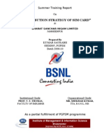 BSNL Project On Distribution Strategy of Sim