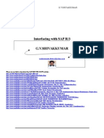 Interfacing With SAP