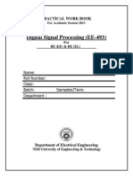 EE-493 Digital Signal Processing - 2013