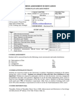 Course Plan and Assignment