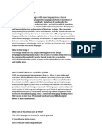 Hardware Description Language or HDL Is Any Language From A Class of