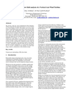 Computational Flow Field Analysis of A Vertical Axis Wind Turbine