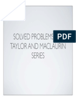 Taylor and Maclaurin Series