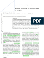 Emission and recombination coefficients for hydrogen with κ-distributed electron energies