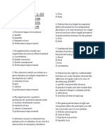 Questions 1-50 Taken From Philhealth Benchbook