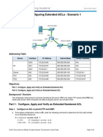 9.3.2.10 Configuring Extended ACLs Scenario 1 Instructions