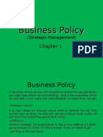 Business Policy and Strategic Management