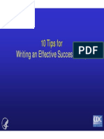 Writing An Effective Success Story: 10 Tips For