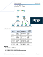 (Settle) 5.2.1.7 Packet Tracer - Examine The ARP Table Instructions