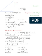 Basic Design Equations