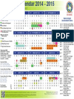 Academic Calendar 2014 2015