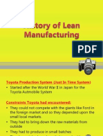 History of Lean Manufacturing