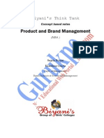 Product and Brand Management