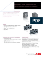 Thermal Overload Relays With Current Transformer CTXL: T16 and Tf42 With Ct4L185R/4, Ct4L310R/4, Ct5L500R/4, Ct5L850R/4