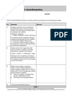 Excess Reagent Stoichiometry: Worksheet 4.8