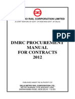 DMRC Procurement Manual 2012