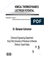 03 Electrochemistry Thermodynamics and Electrode Potential