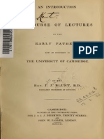 Blunt. An Introduction To A Course of Lectures On The Early Fathers, Now in Delivery in The University of Cambridge. 1840.