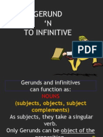 ESP - GERUND 'N TO INFINITIVE