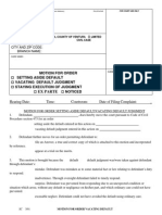 Motion To Set Aside Default PDF Form