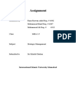 Internal & External Analysis of QMobile