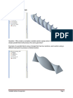 Variable Section Sweeps