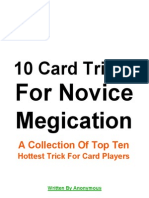 10 Card Tricks For Novice Megication