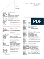 Basic Shortcut Keys