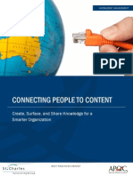 (2015) APQC - Connecting People To Content Report