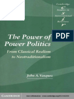 (Cambridge Studies in International Relations) John A. Vasquez-The Power of Power Politics. From Classical Realism To Neotraditionalism-Cambridge University Press (1999) PDF