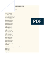 Verilog Code For Fir Filter