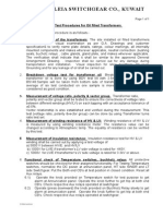 Etp-03 Test Procedure For Oil Filled Transformer