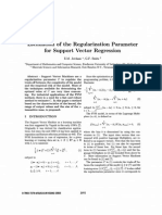 JORDAAN2002 - Estimation of The Regularization Parameter For SVR