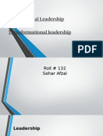 Transactional Leadership and Transformational Leadership