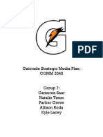 Gatorade Media Plan