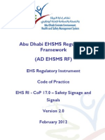 AD EHS RI - CoP - 17.0 - Safety Signage and Signals