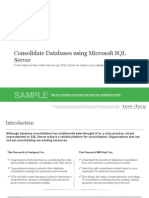 IT Database Consolidation Storyboard Sample