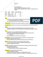 Classification of Matter