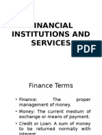 Financial Institutions and Services