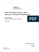 CRS - Former Presidents' Pensions, Office Allowances, and Other Federal Benefits