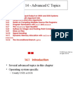 Chapter 14 - Advanced C Topics: Outline