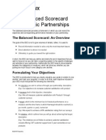 Balanced Scorecard For Partnerships (Sample Included)