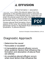 Pleural Effusion: Etiology: Pleural Fluid Formation Absorption