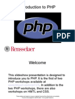 PHP I Slides