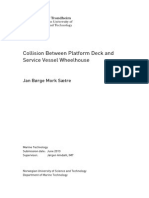 Collision Between Platform Deck and Service Vessel Wheelhouse